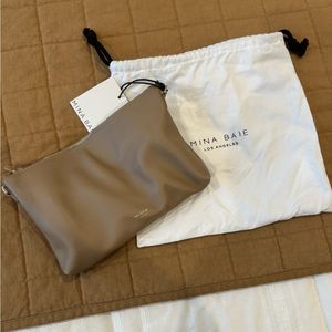 Mina Baie Leather Pouch Set - Desert